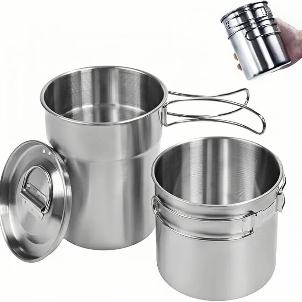 Outdoor Camping World - Foldable Camping Cups Mugs Camping Pot