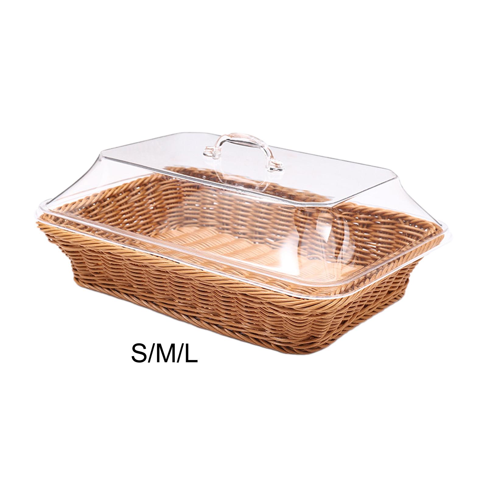 Outdoor Camping Meals - Woven Bread Basket with Lid Meal