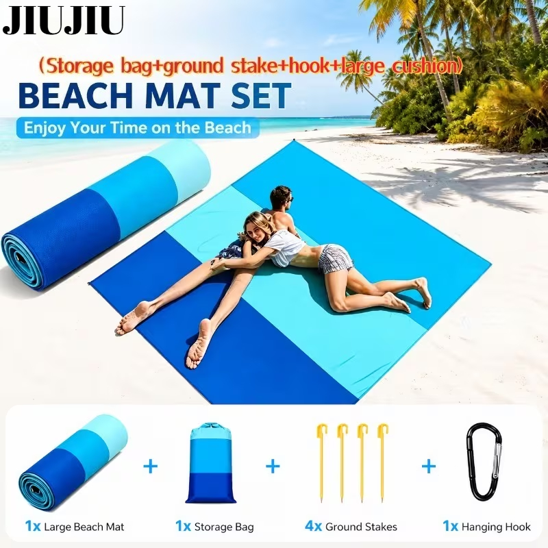 Outdoor Camping Blanket - Sandproof Waterproof Beach Blanket Portable Foldable