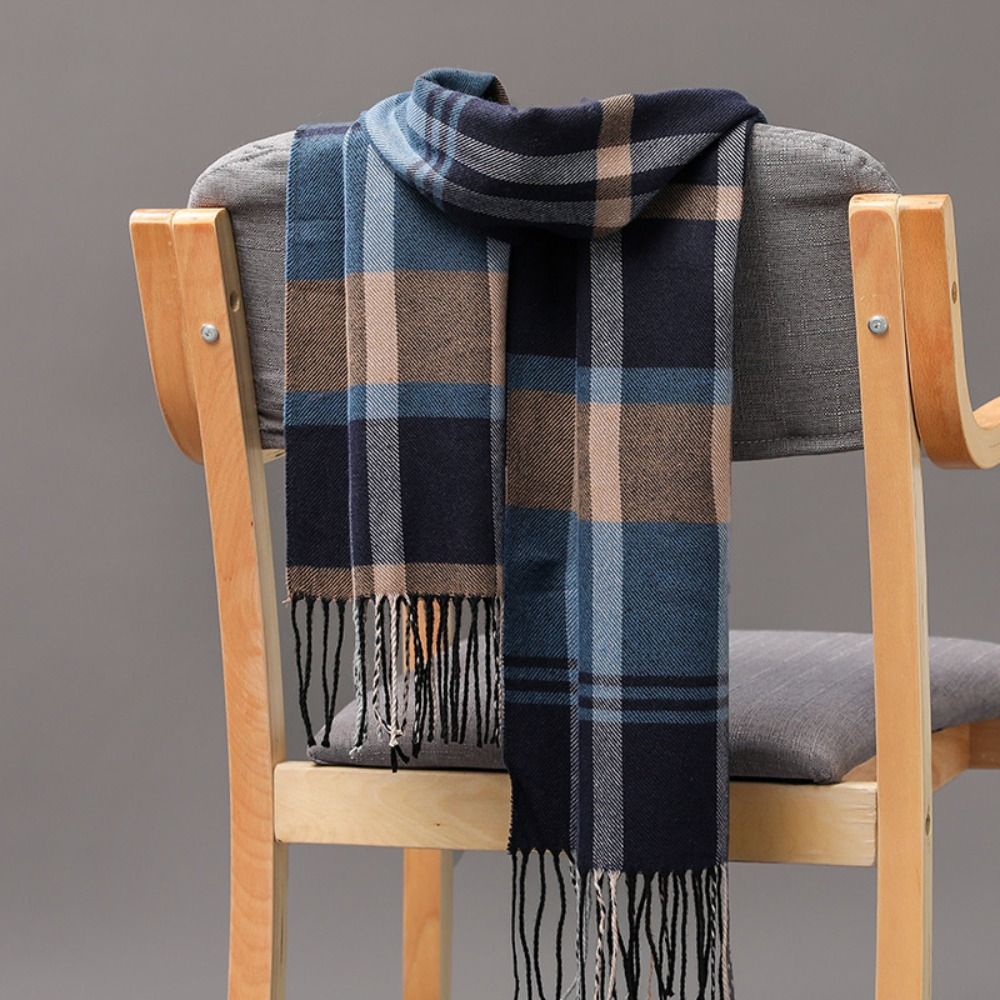 Outdoor Camping In Winter - Classic Men's Scarf Winter Thick Warm