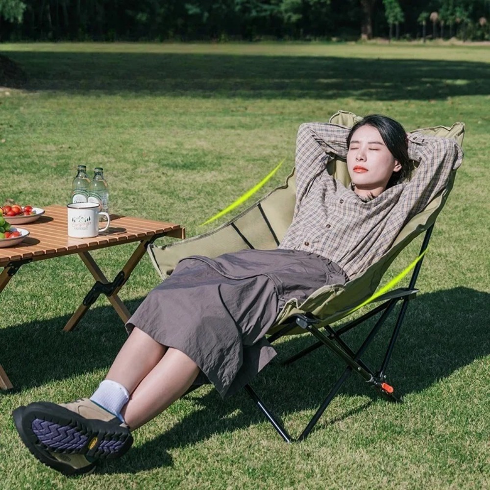 High-back Portable Moon Foldin - Outdoor Camping High Chair 评论和价格