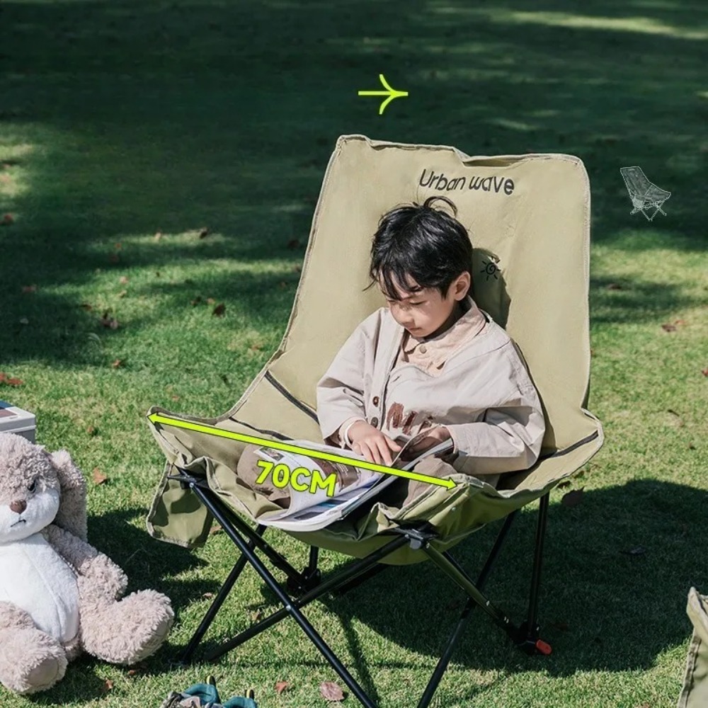 High-back Portable Moon Foldin - Outdoor Camping High Chair 评论和价格
