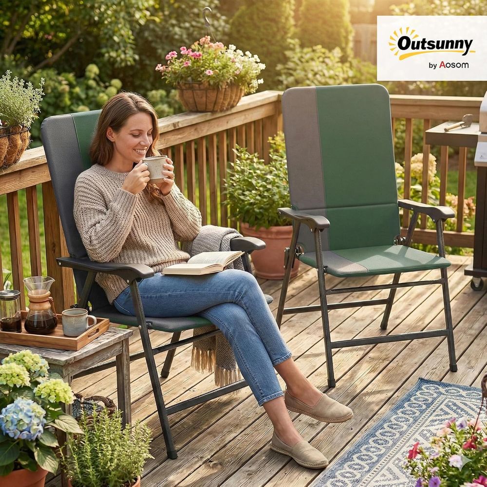 Padded High Back Armrests Outd - Outdoor Camping High Chair 评论和价格