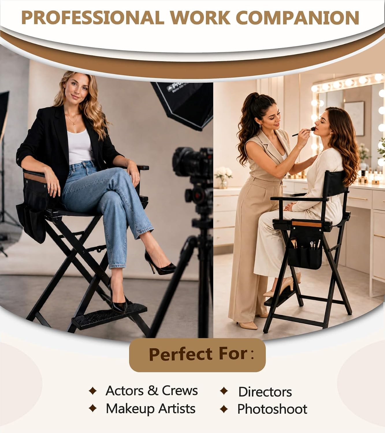 Tall Director Chair Portable A - Outdoor Camping High Chair 评论和价格