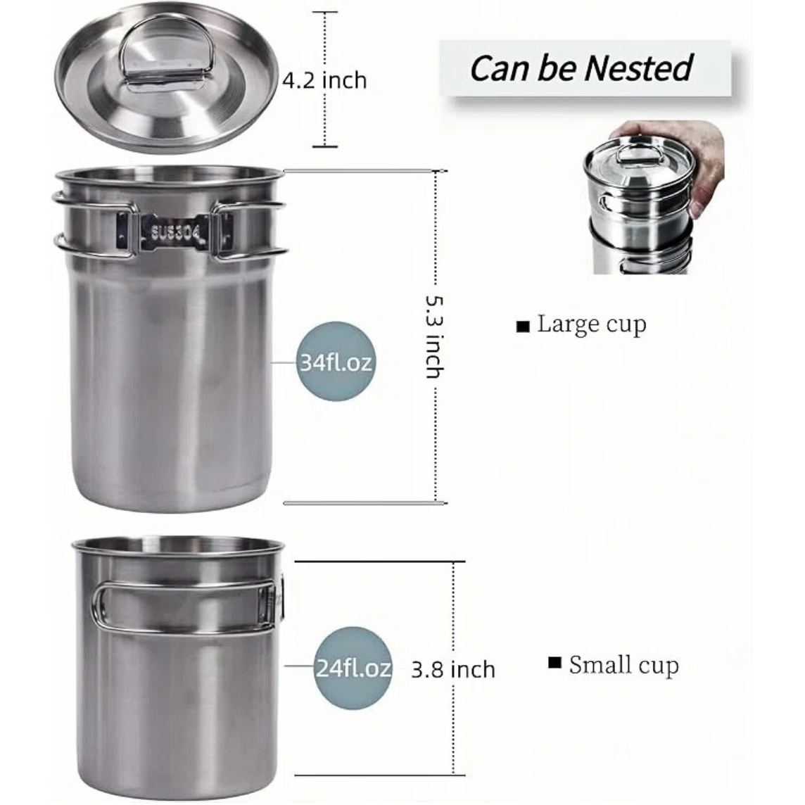 Foldable Camping Cups Mugs Cam - Outdoor Camping World 评论和价格
