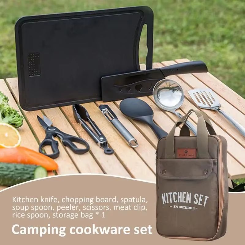 8pcs Camping Kitchen Cookware  - Outdoor Camping World 评论和价格