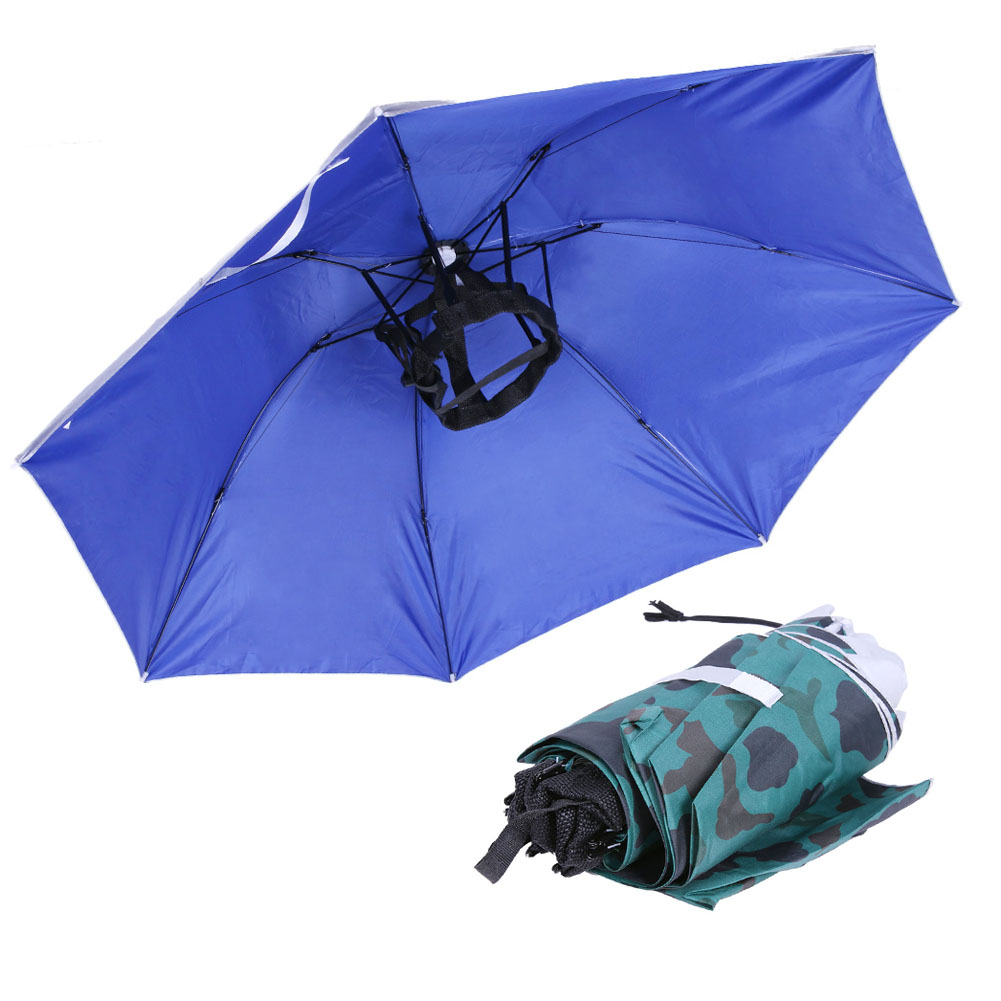 Foldable Head Umbrella Hat Rai - Outdoor Camping Umbrella 评论和价格