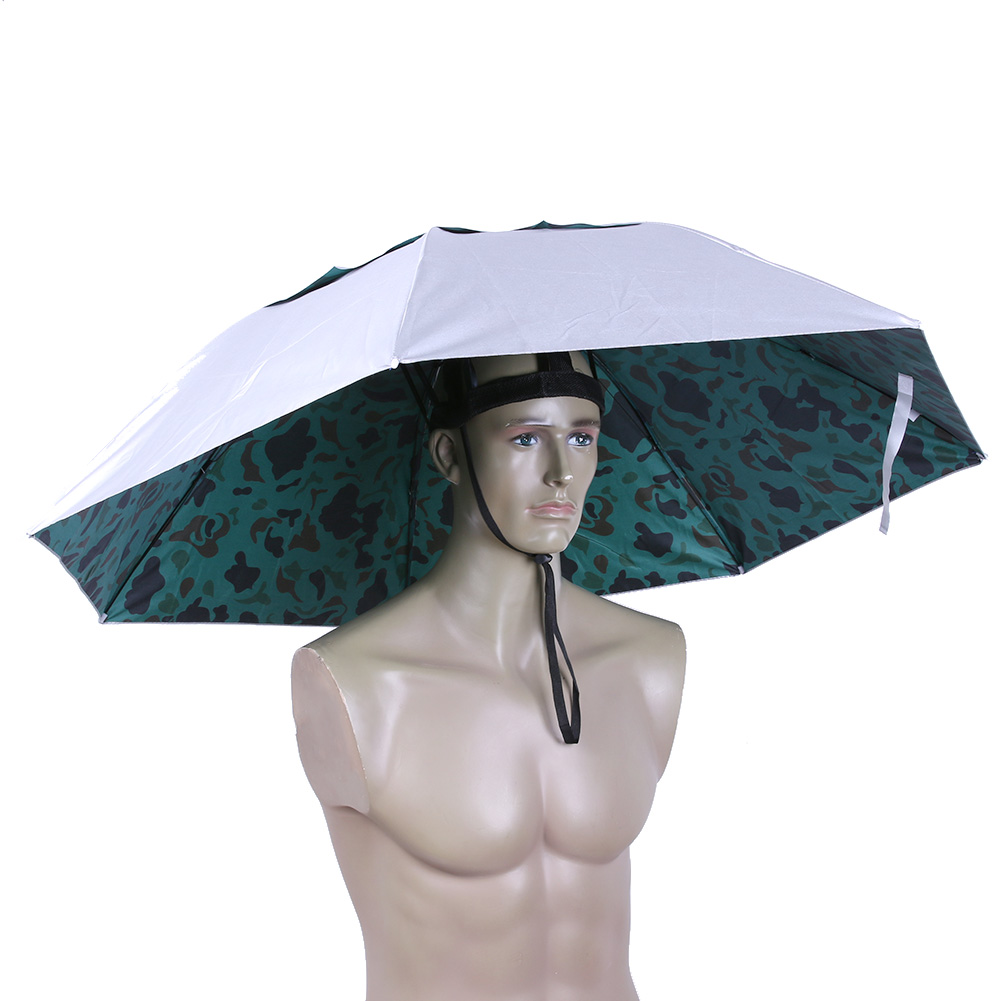 Foldable Head Umbrella Hat Rai - Outdoor Camping Umbrella 评论和价格