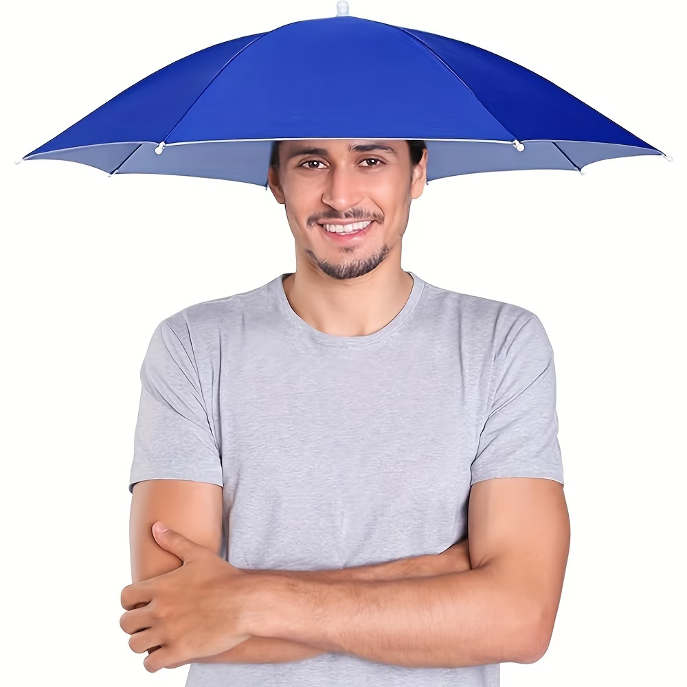 Elastic Headband Umbrella Hat, - Outdoor Camping Umbrella 评论和价格
