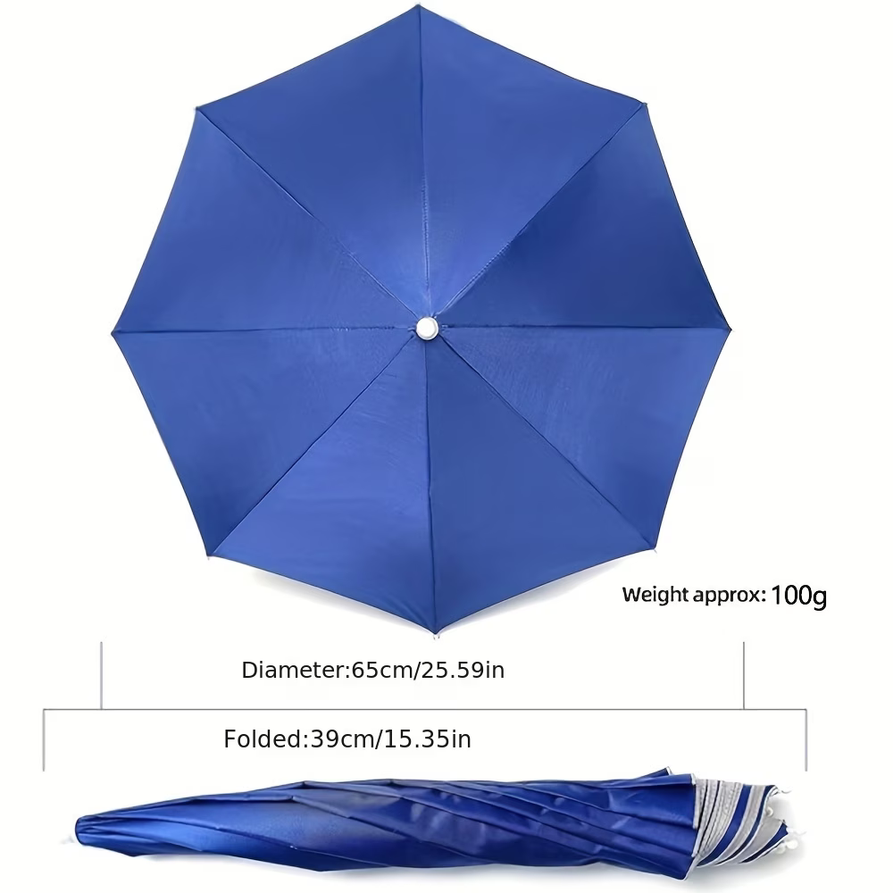 Elastic Headband Umbrella Hat, - Outdoor Camping Umbrella 评论和价格
