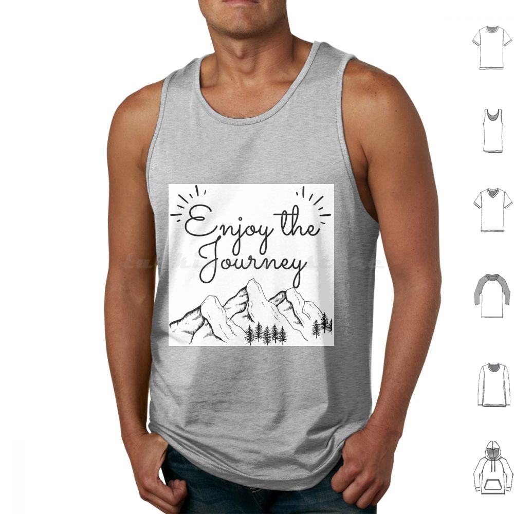Enjoy The Journey Tank Tops Ve - Outdoor Camping Quotes 评论和价格