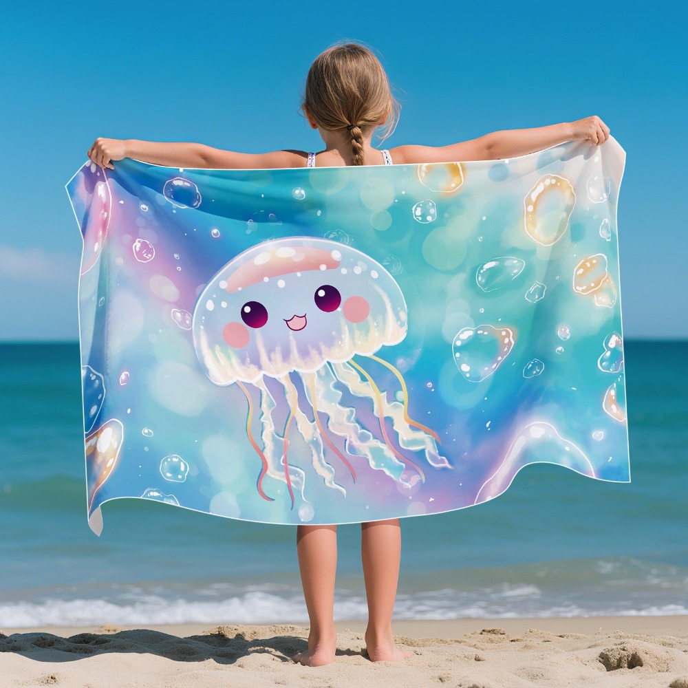 Cartoon Pattern Beach Towel Ki - Outdoor Camping Blanket 评论和价格