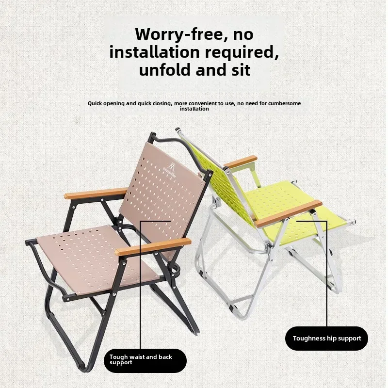 MOUNTAINHIKER Camping Chair Po - Outdoor Camping High Chair 评论和价格
