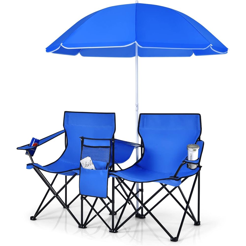 Portable Folding Picnic Chairs - Outdoor Camping Umbrella 评论和价格