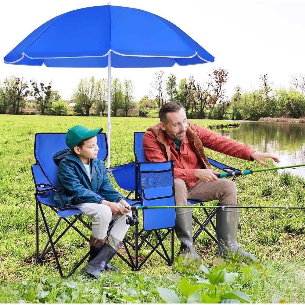 Portable Folding Picnic Chairs - Outdoor Camping Umbrella 评论和价格