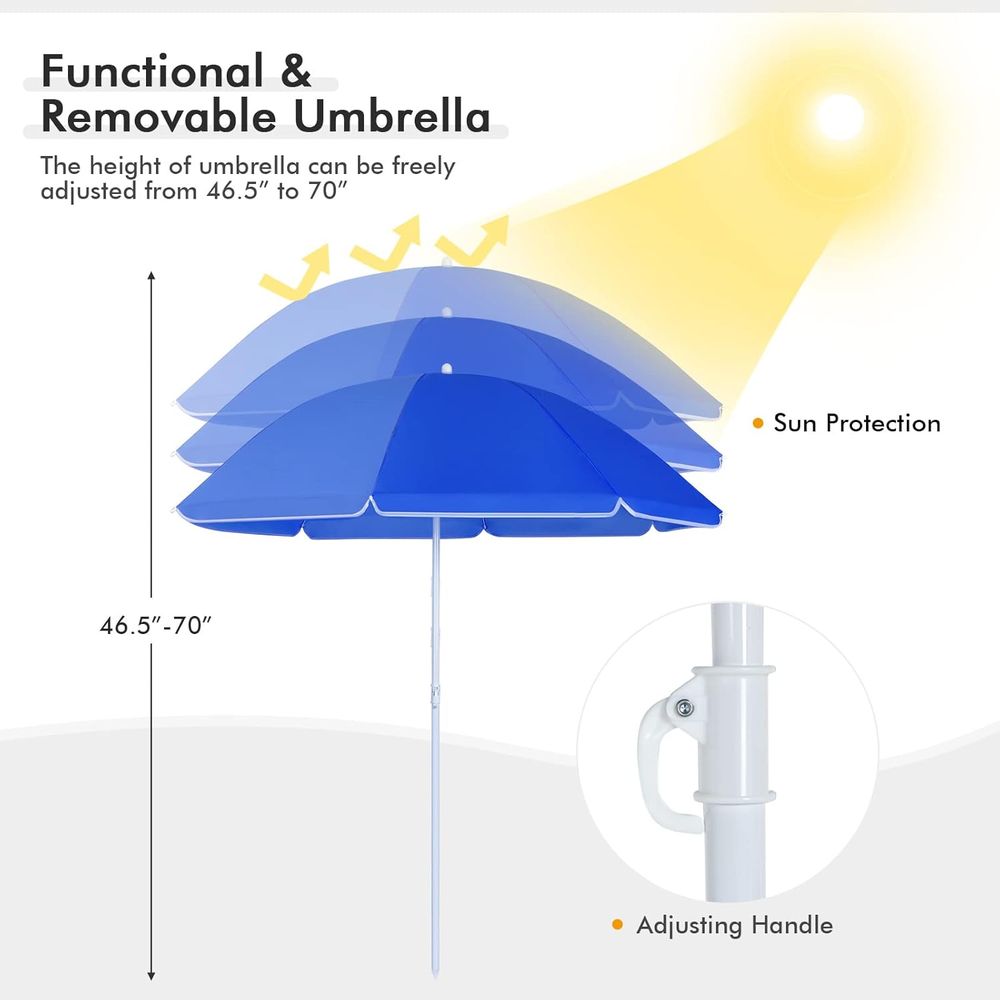Portable Folding Picnic Chairs - Outdoor Camping Umbrella 评论和价格