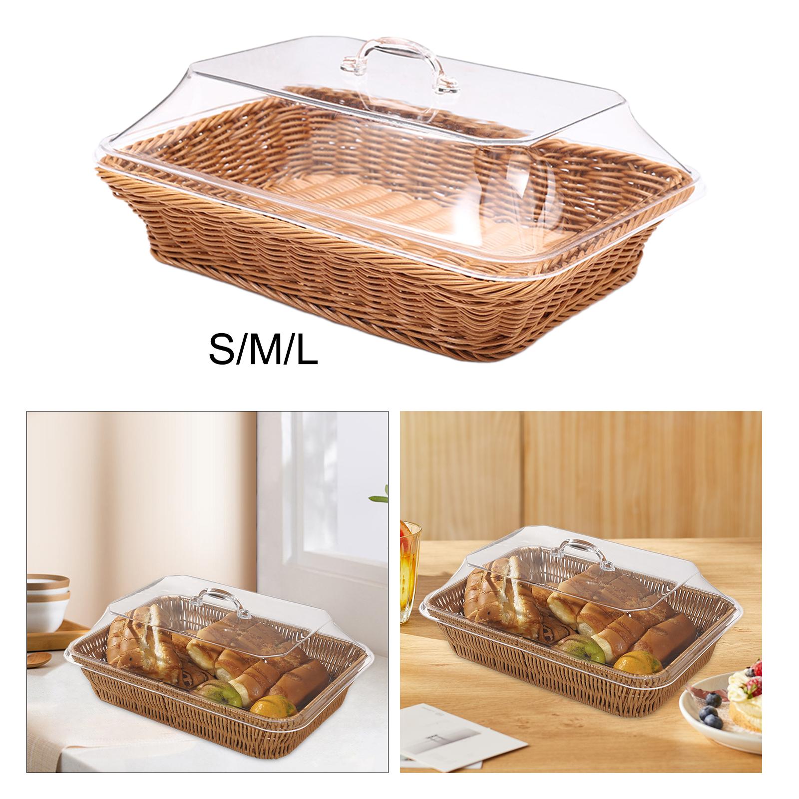 Woven Bread Basket with Lid Me - Outdoor Camping Meals 评论和价格