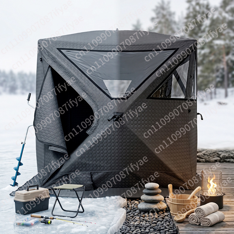 Outdoor sauna ice fishing tent - Outdoor Camping In Winter 评论和价格