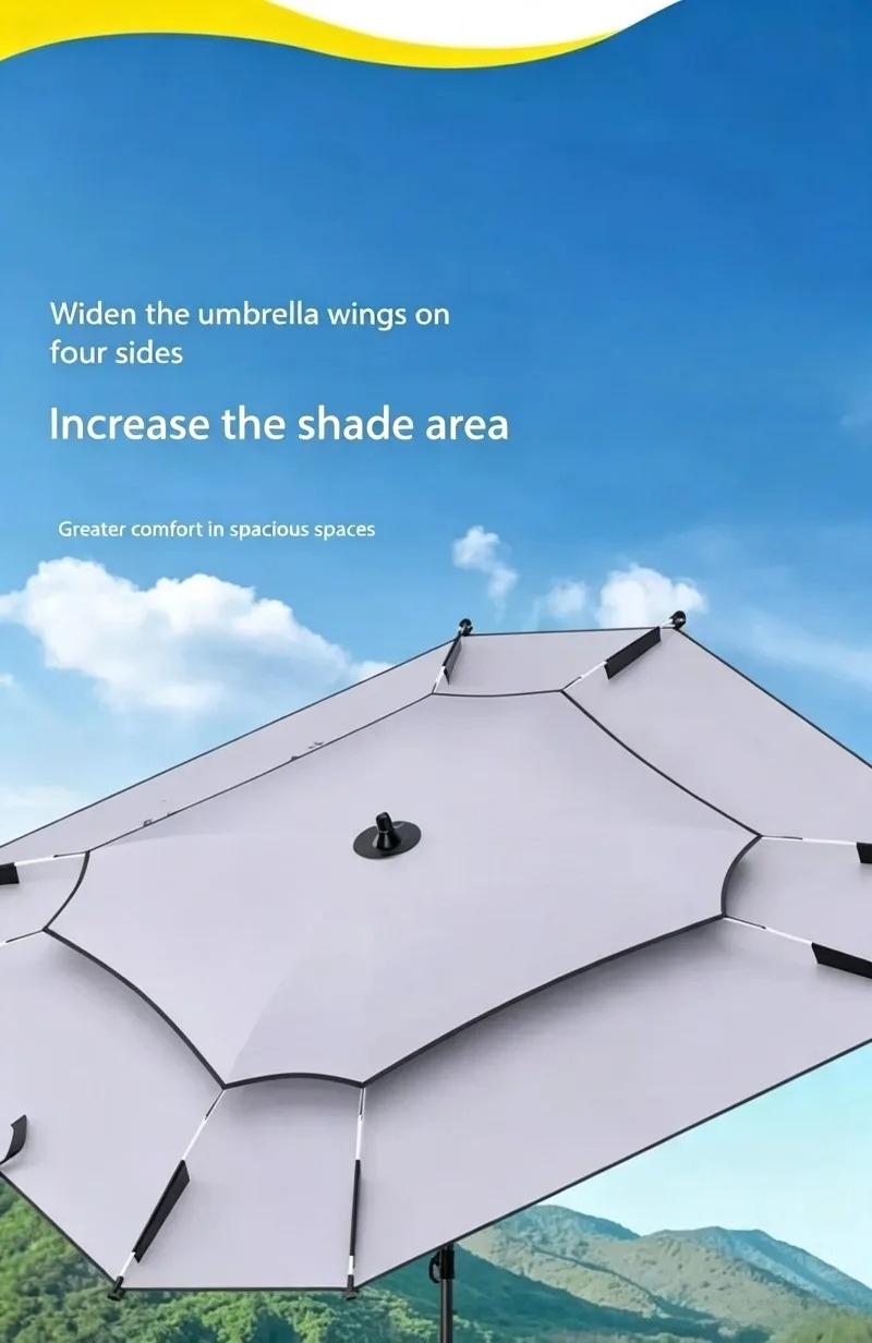 Portable Square Fishing Umbrel - Outdoor Camping Umbrella 评论和价格