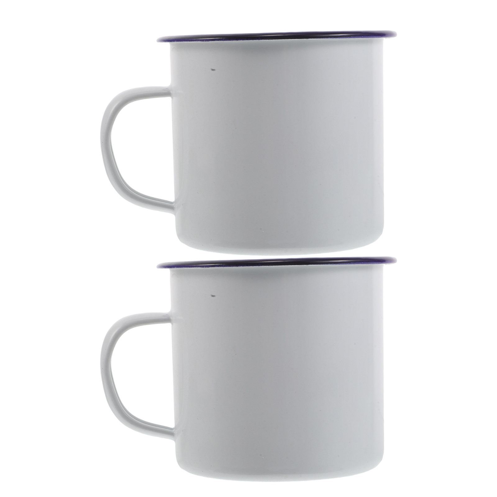 2Pcs Enamel Mug Set Enamelware - Outdoor Camping In Winter 评论和价格