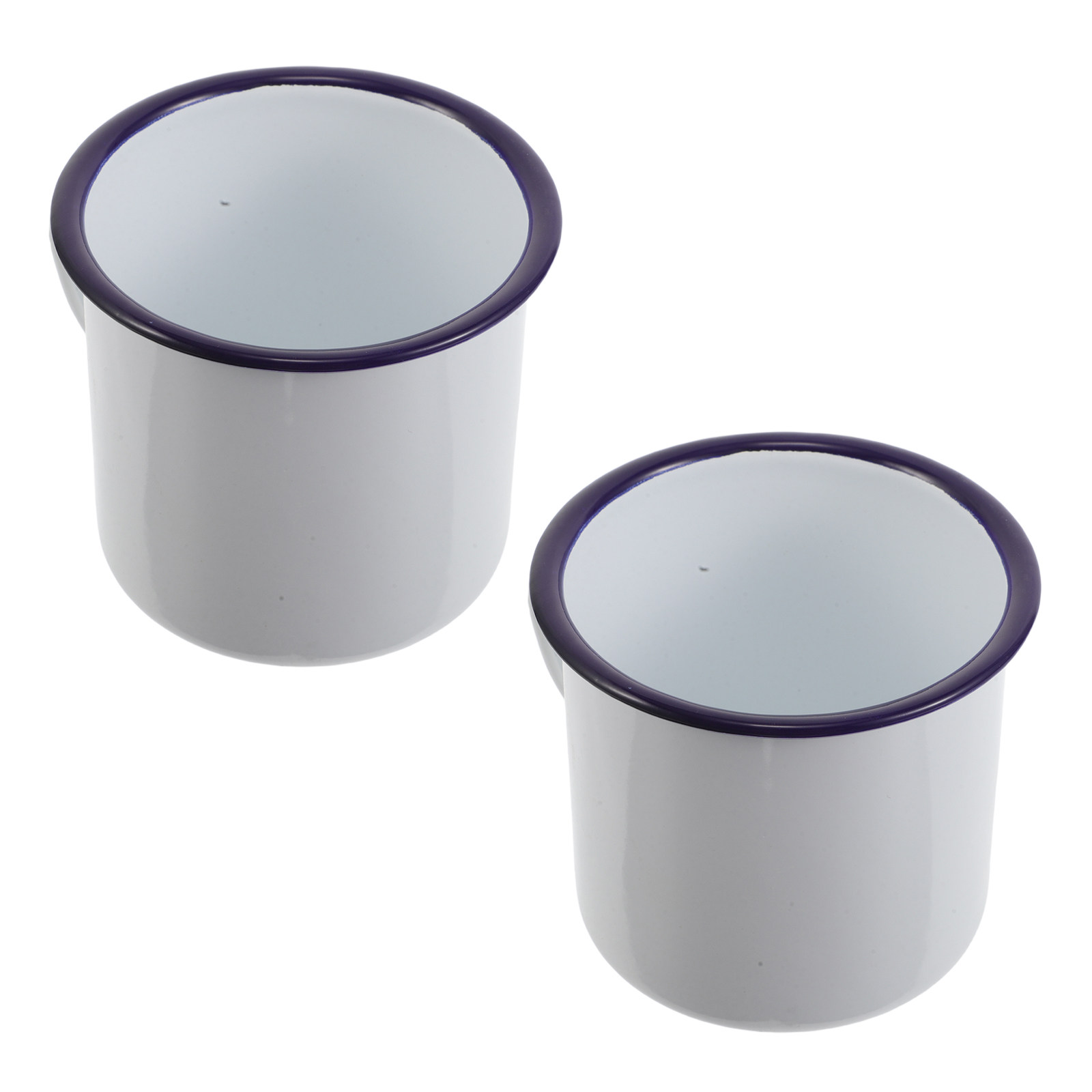 2Pcs Enamel Mug Set Enamelware - Outdoor Camping In Winter 评论和价格