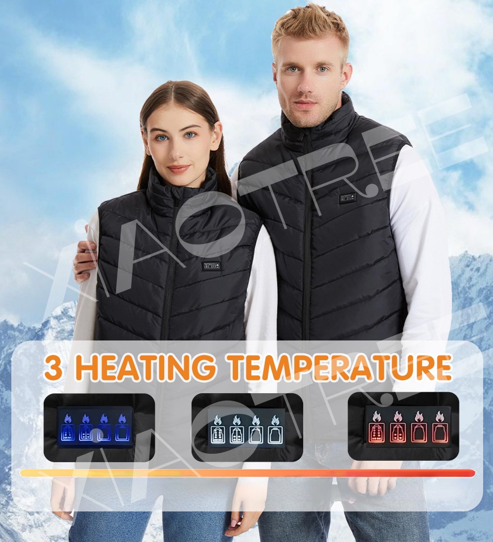 28/9 Areas Heated Vest Men Jac - Camping Outdoor Clothing 评论和价格