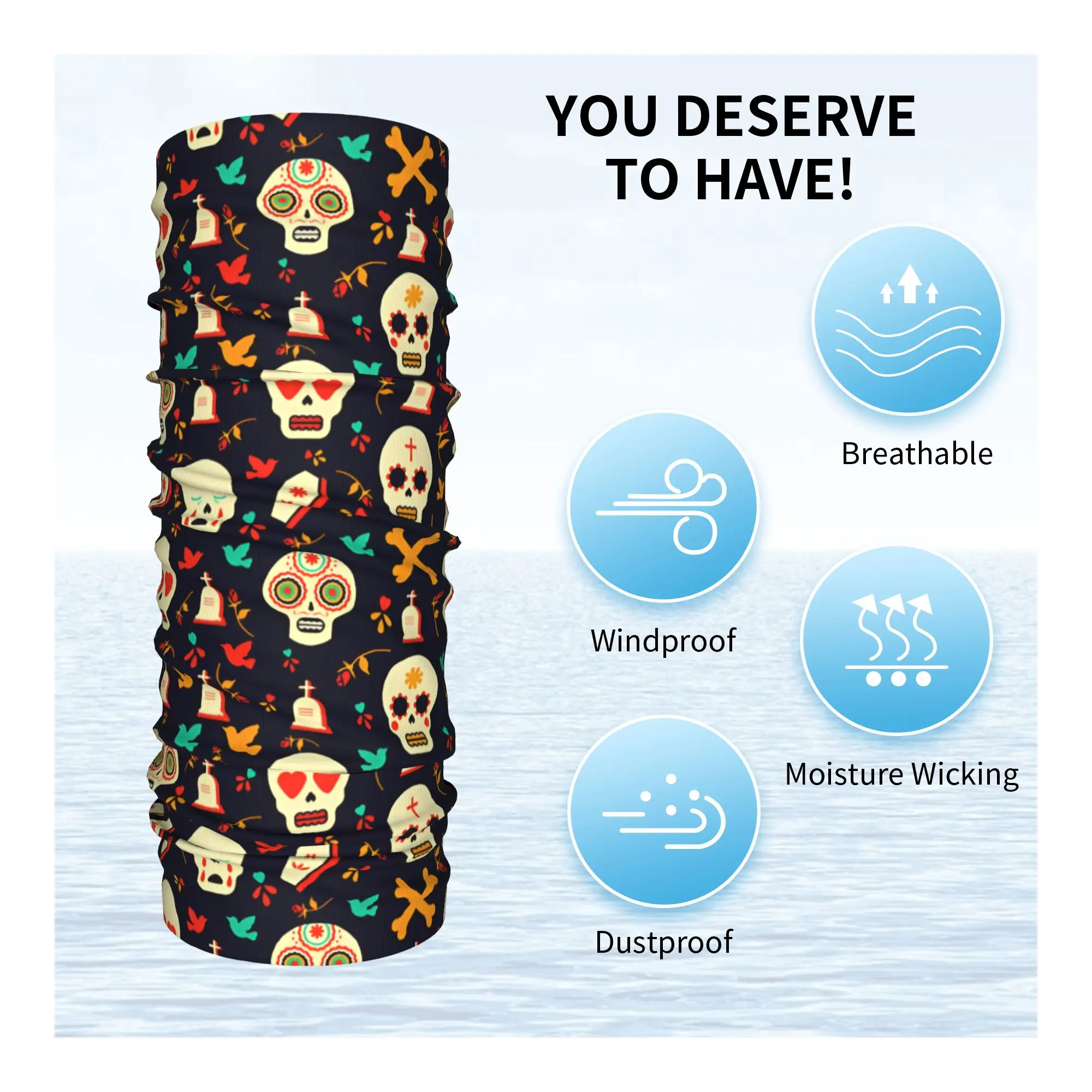 New Mexican Flower Sugar Skull - Outdoor Camping In Winter 评论和价格