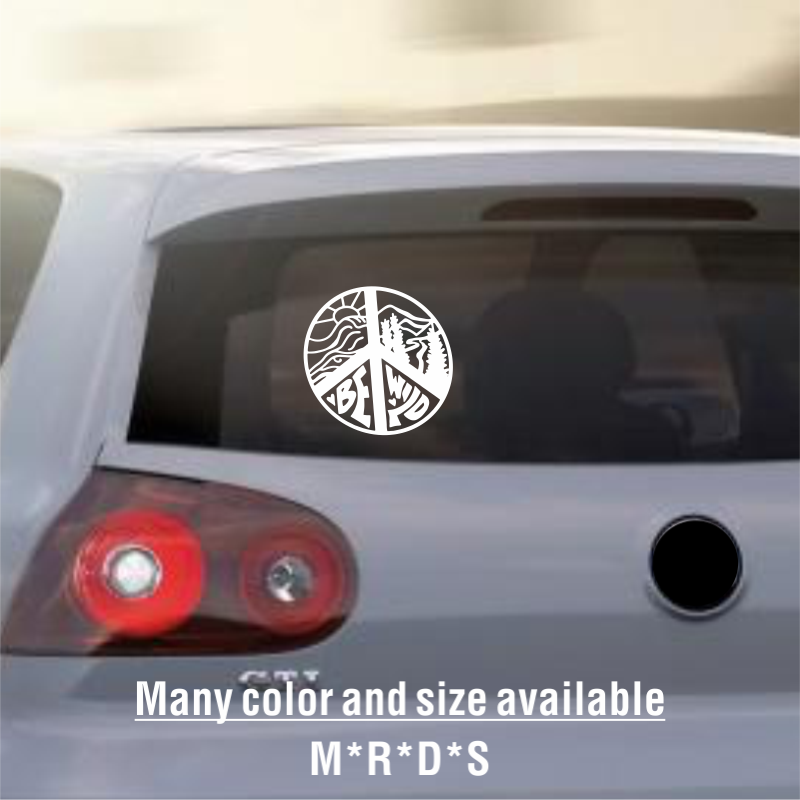Peace Sign Camping Vinyl Car S - Outdoor Camping Quotes 评论和价格
