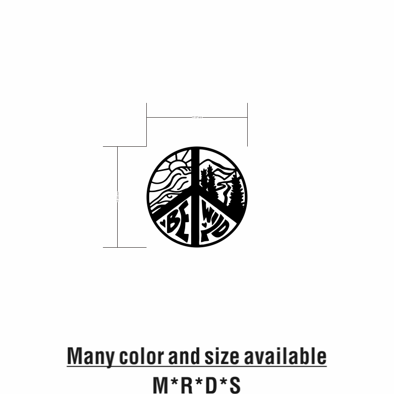 Peace Sign Camping Vinyl Car S - Outdoor Camping Quotes 评论和价格