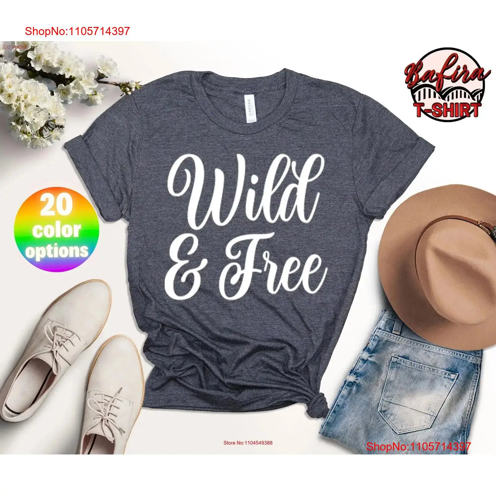 Wild And Free T Shirt All Good - Outdoor Camping Quotes 评论和价格