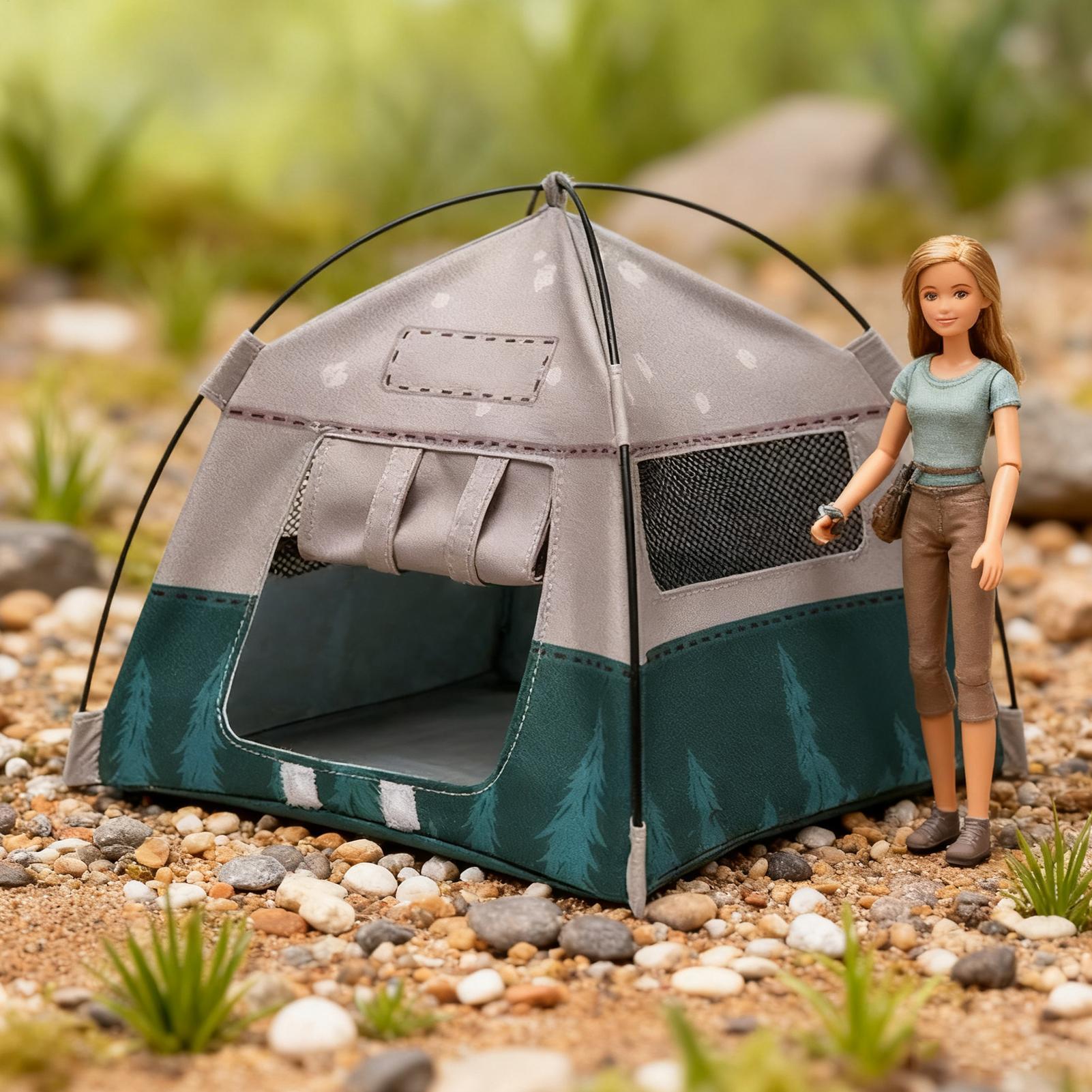 Mini Tent 1:12 Scale Miniature - Outdoor Camping Usa 评论和价格