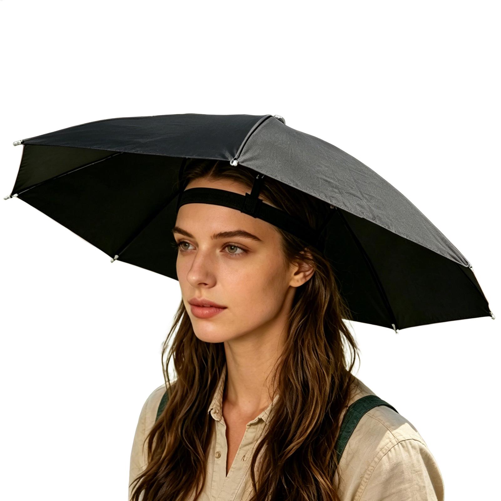 Folding Umbrella Hat Waterproo - Outdoor Camping Umbrella 评论和价格